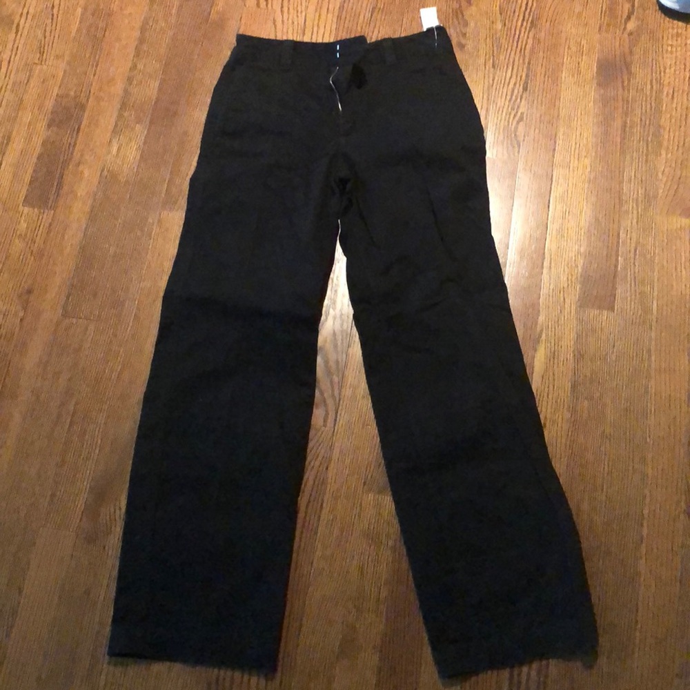 NWT: Gap black pants high rise straight 4 Tall